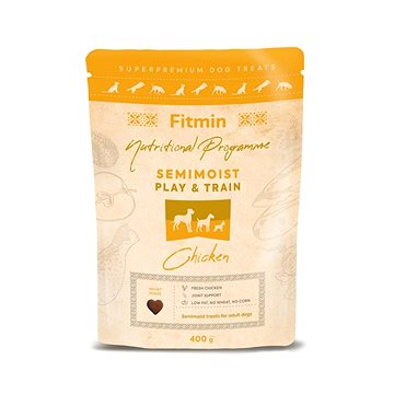 

Fitmin Play and Train kuřecí výcvikový pamlsek 400 g