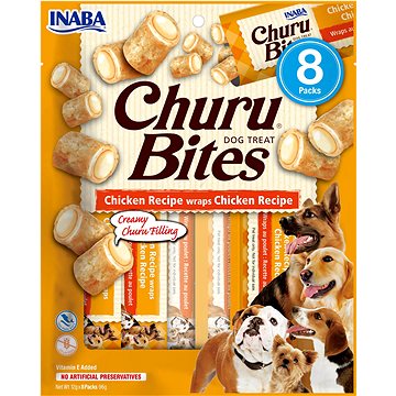 

Inaba Churu Dog Bites kuřecí wraps 8 × 12 g