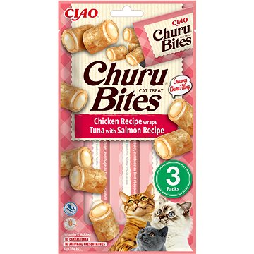 

Ciao Churu Cat Bites kuřecí kousky s tuňákovo-lososovým pyré 3 × 10 g