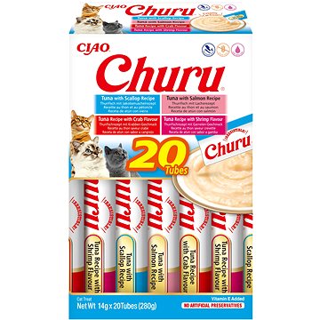 

Ciao Churu Cat BOX tuňák a mořské plody variace 20 × 14 g