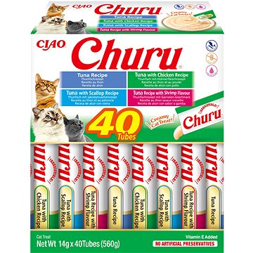 

Ciao Churu Cat BOX tuňák a mořské plody variace 40 × 14 g