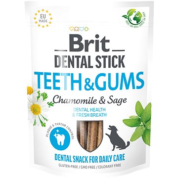

Brit Dental Stick Teeth & Gums with Chamomile & Sage 7 ks