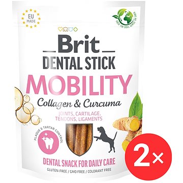 

Brit Dental Stick Mobility with Curcuma & Collagen 2 × 7 ks
