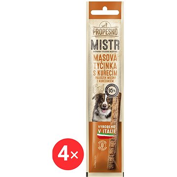 

Propesko Mistr masová tyčinka s kuřecím 4 × 10 g