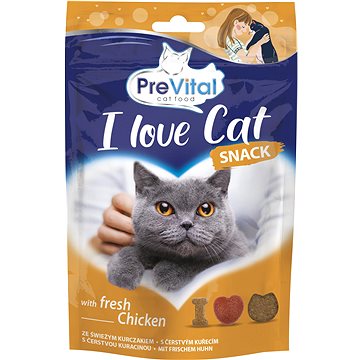 

PreVital Snack I Love Cat s čertvým kuřecím 60 g