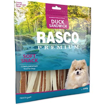 

Rasco Premium Pochoutka kachní sendvič s treskou 500 g