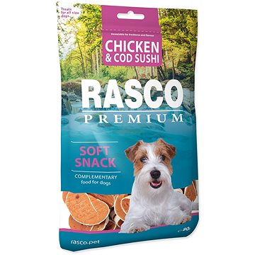 

Rasco Premium Pochoutka sushi z kuřete a tresky 80 g