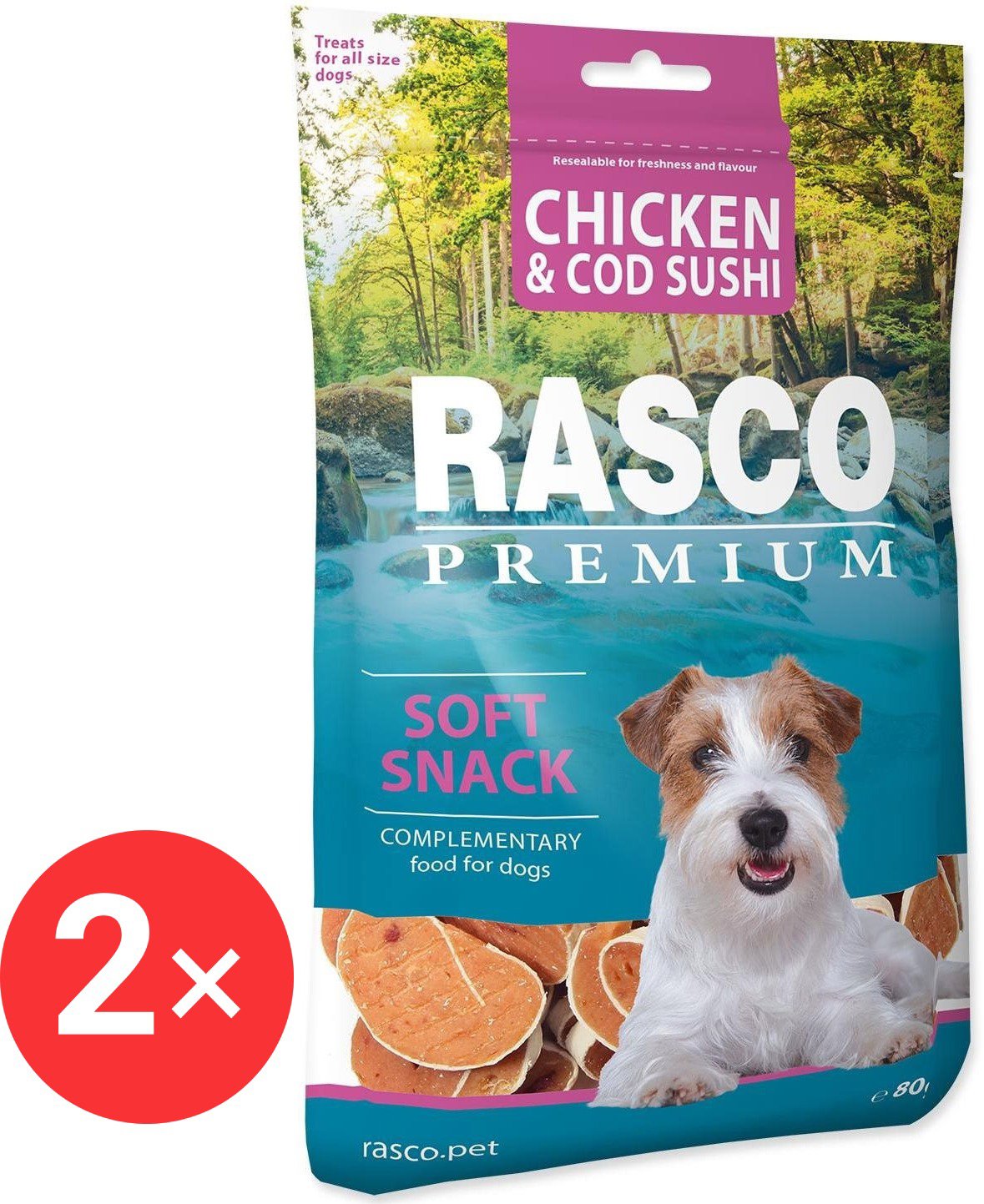 

Rasco Premium Pochoutka sushi z kuřete a tresky 2 × 80 g