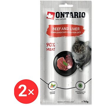 

Ontario tyčinky hovězí a játra 3 × 5 g 2 ks