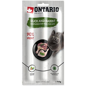 

Ontario tyčinky kachna a králík 3 × 5 g