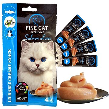 

Fine Cat Exclusive krémová svačinka pro kočky losos 4 × 15 g