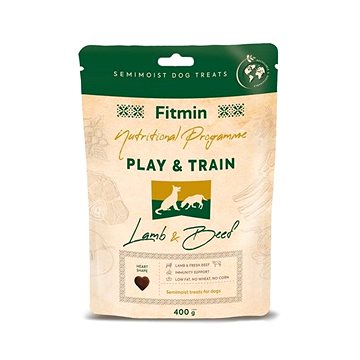 

Fitmin Play and Train výcvikový pamlsek jehněčí s hovězím 400 g