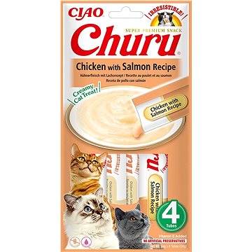 

Ciao Churu Cat Kuřecí pyré s lososem 4 × 14 g