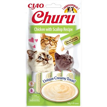 

Ciao Churu Cat Kuřecí pyré s hřebenatkou 4 × 14 g