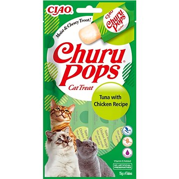 

Ciao Churu Cat Pops Krémový tuňákový pamlsek s kuřetem 4 × 15 g