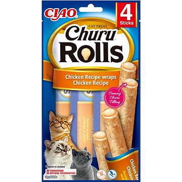 

Ciao Churu Cat Rolls Kuřecí trubičky s kuřecím krémem 4 × 10 g