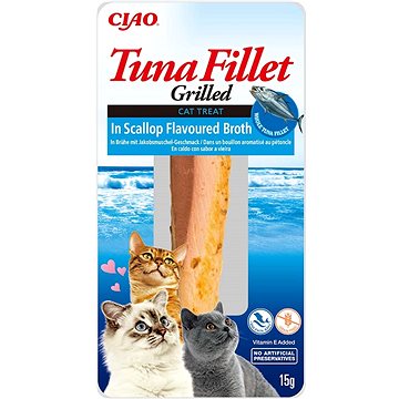 

Ciao Churu Cat Filet z tuňáka ve vývaru z hřebenatky 15 g