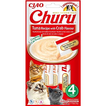 

Ciao Churu Cat Pyré z tuňáka a kraba 4 × 14 g
