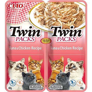 

Ciao Churu Cat Twin Packs Tuňák a kuře ve vývaru 2 × 40 g