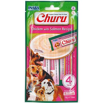 

Inaba Churu Dog Pyré z kuřete s lososem 4 × 14 g
