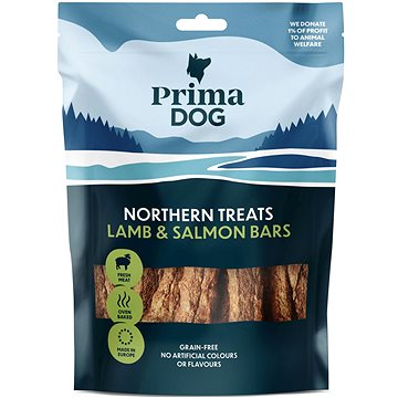 

PrimaDog Northern Treats Tyčinky s jehněčím a lososem 150 g