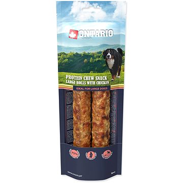 

Ontario Protein kuře, žvýkací rolka velká 2 ks 25,4 cm