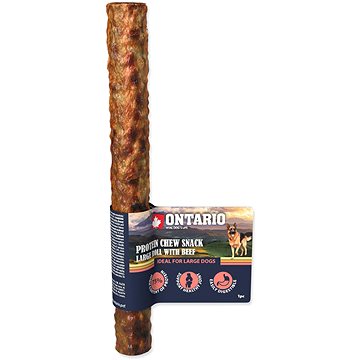 

Ontario Protein hovězí, žvýkací rolka velká 25,4 cm