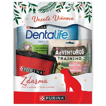 

DENTALIFE Medium + Adventuros 2 × 115 g + sáček na pochoutky, vánoční balíček