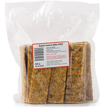 

Sokol Falco Sušené masové plátky králičí 500 g
