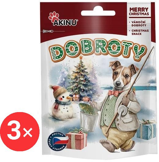 

Akinu Staročeské Vánoční dobroty pro psy 3 × 80 g