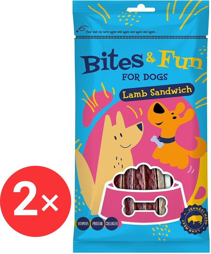 

Akinu Bites&Fun Jehněčí sendvič 2 × 85 g