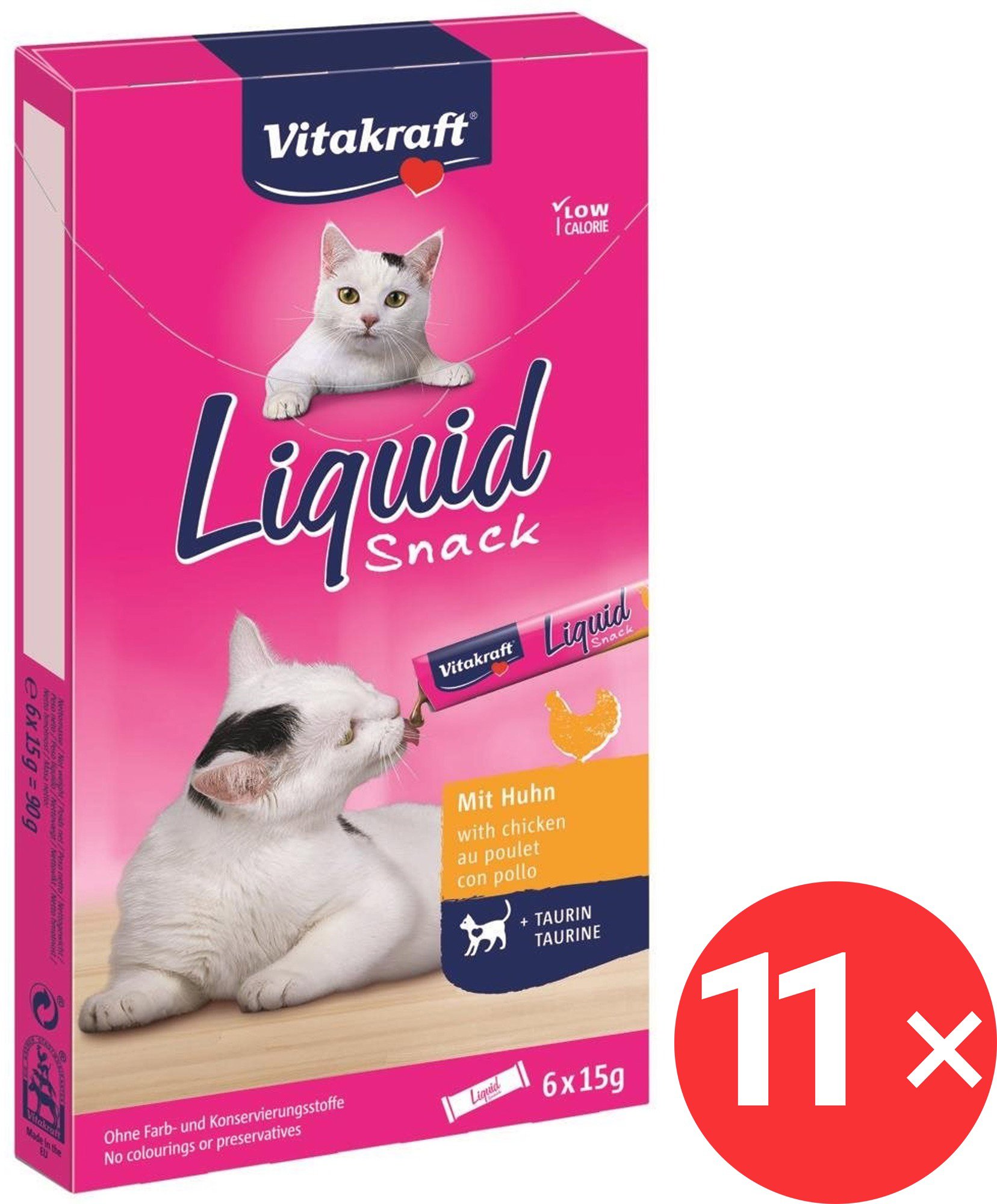 

Vitakraft Liquid Snack kuře-taurin 11 × 90 g