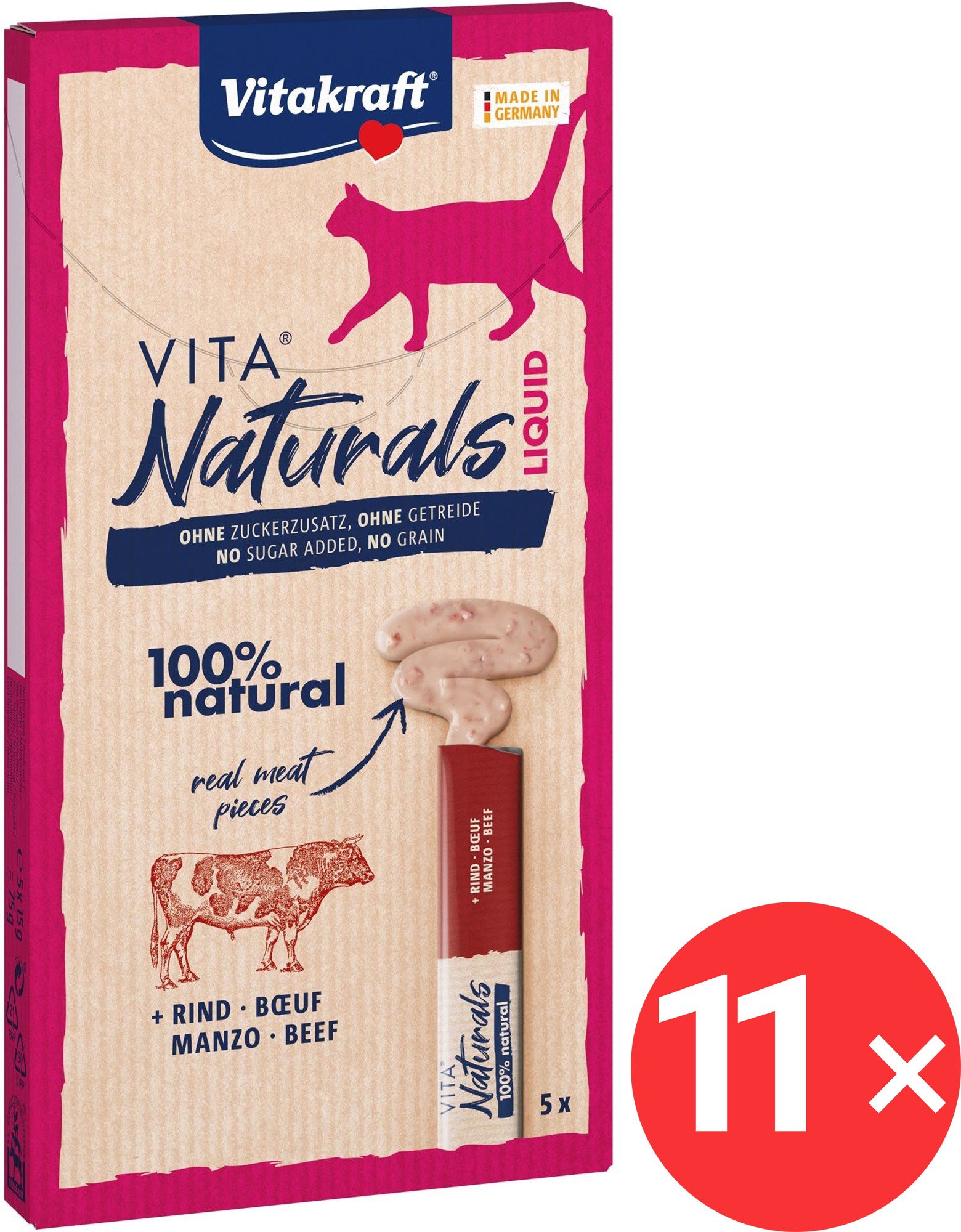 

Vitakraft Vita Naturals liquid hovězí 11 × 75 g