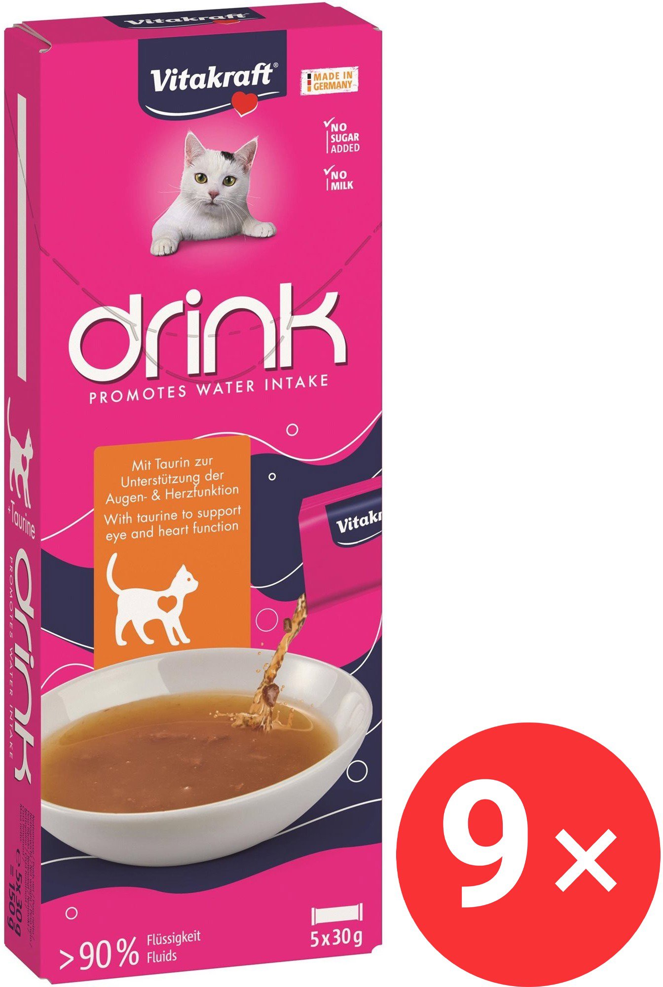 

Vitakraft Cat Drink kuřecí+Taurin 9 × 150 g