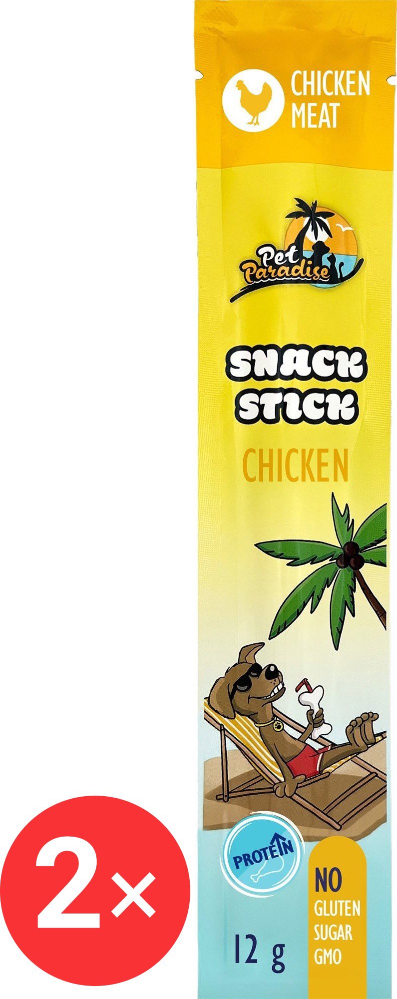 

Pet Paradise Snack Stick kuřecí 2 × 12 g