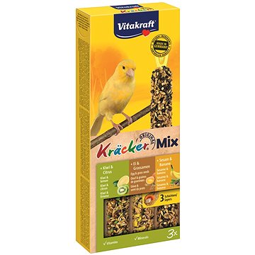 

Vitakraft Kracker kanár vejce-kiwi-sezam 3 ks