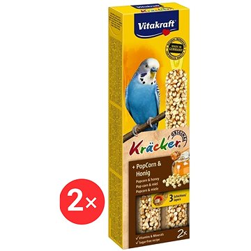 

Vitakraft Kracker andulka popcorn+med 2 × 2 ks