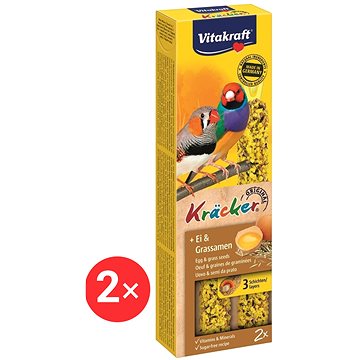 

Vitakraft Kracker exoti vejce+trávní semena 2 × 2 ks