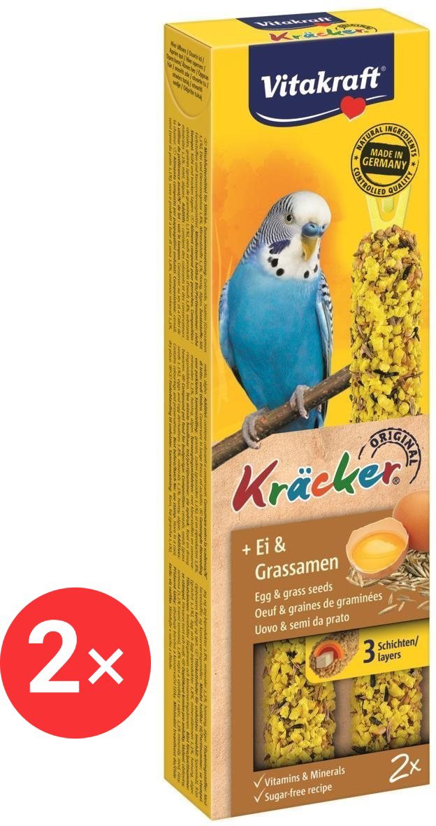 

Vitakraft Kracker andulka vejce+trávní semena 2 × 2 ks