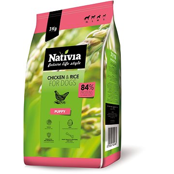 

Nativia Puppy - Chicken & Rice 3 kg