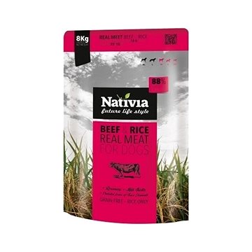 

Nativia Real Meat - Beef & Rice 8 kg