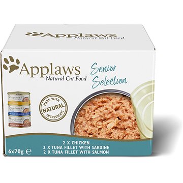 Applaws konzerva Senior Cat multipack 6 × 70 g - Konzerva pro kočky