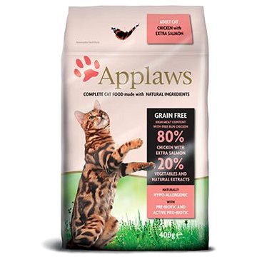 Applaws granule Cat Adult kuře s lososem  400 g - Granule pro kočky