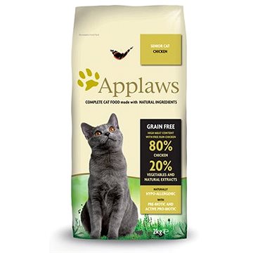 Applaws granule Cat Senior kuře 2 kg - Granule pro kočky