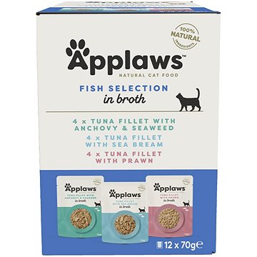

Applaws kapsičky multipack Rybí výběr ve vývaru 12 × 70 g