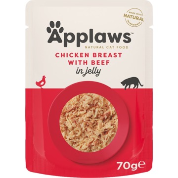 

Applaws kapsička Jelly kuřecí prsa a hovězí v želé 70 g