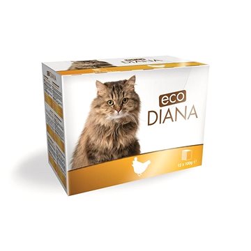 

Eco Diana cat kapsičky kuřecí kousky v omáčce 12 × 100 g