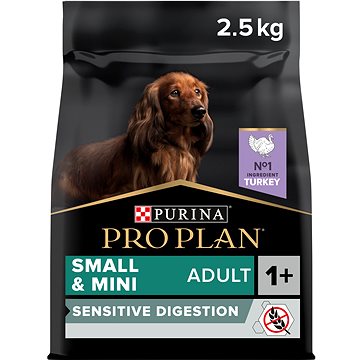

Pro Plan Small Mini Sensitive Digestion pro malá plemena s krůtou 2,5 kg