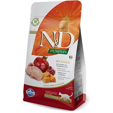 

N&D Pumpkin Cat Neutered Quail & Pomegranate 1,5 kg