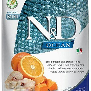 

N&D Ocean Dog Adult Mini Codfish & Pumpkin & Orange 2,5 kg